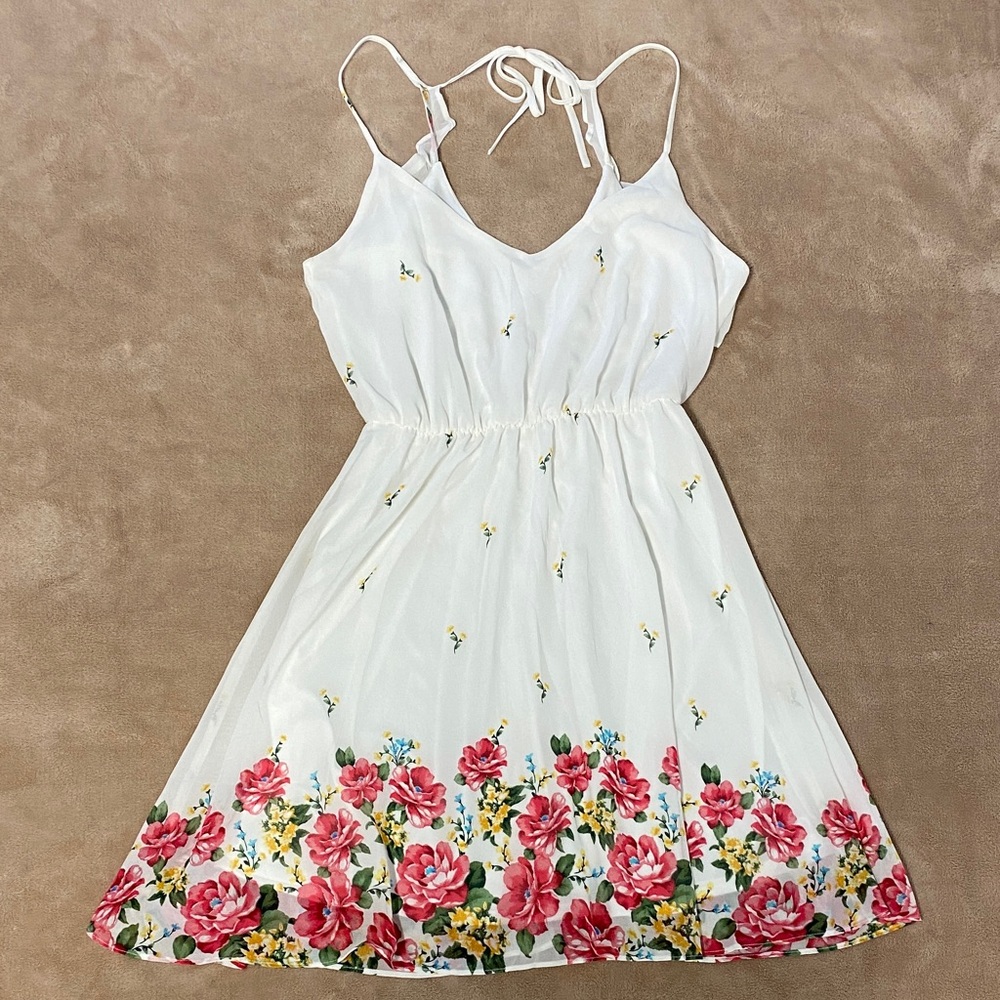 Floral Print Comfy Spring Women's Dress Size Small (Read Description)